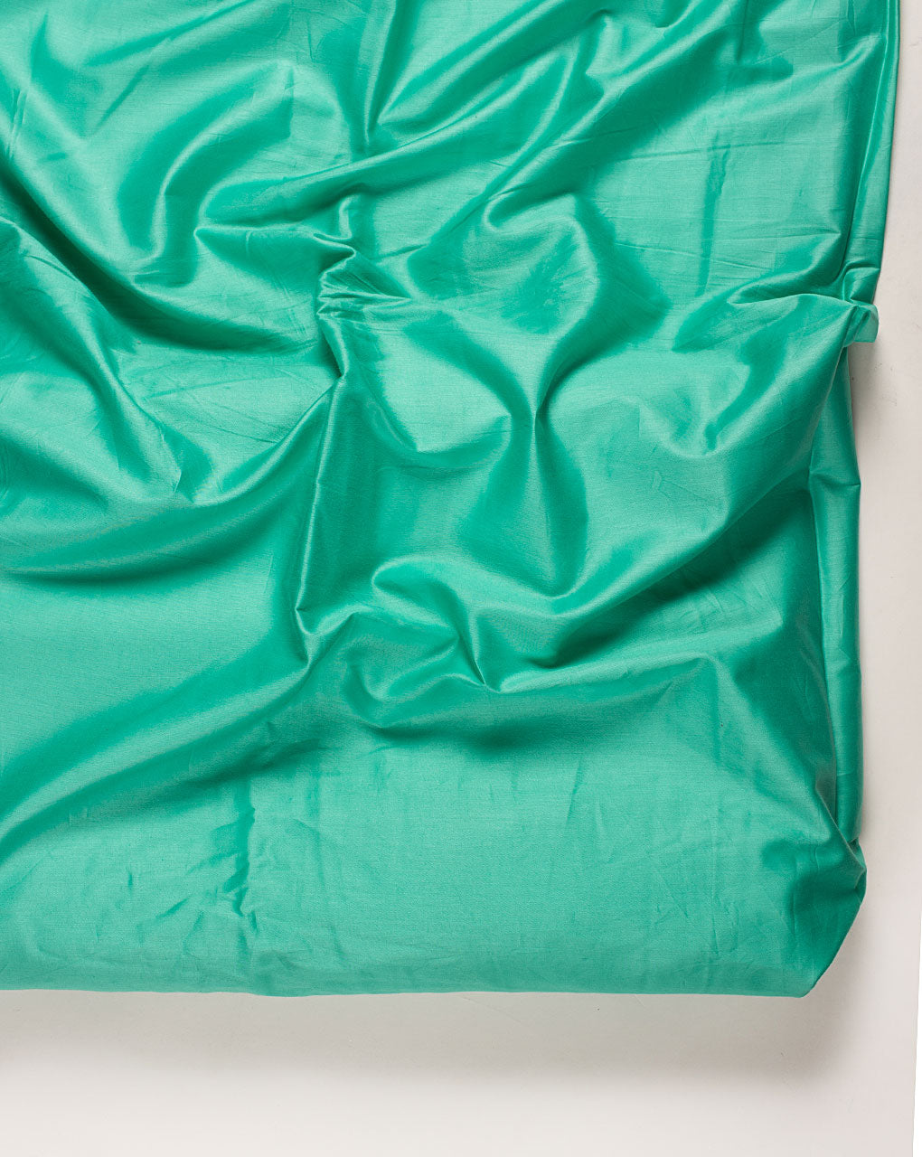 Jungle Green Plain Glazed Cotton Fabric